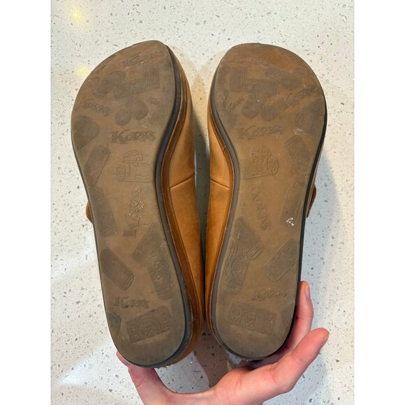 Tan Leather Korks Mary Janes - Picture 8 of 9
